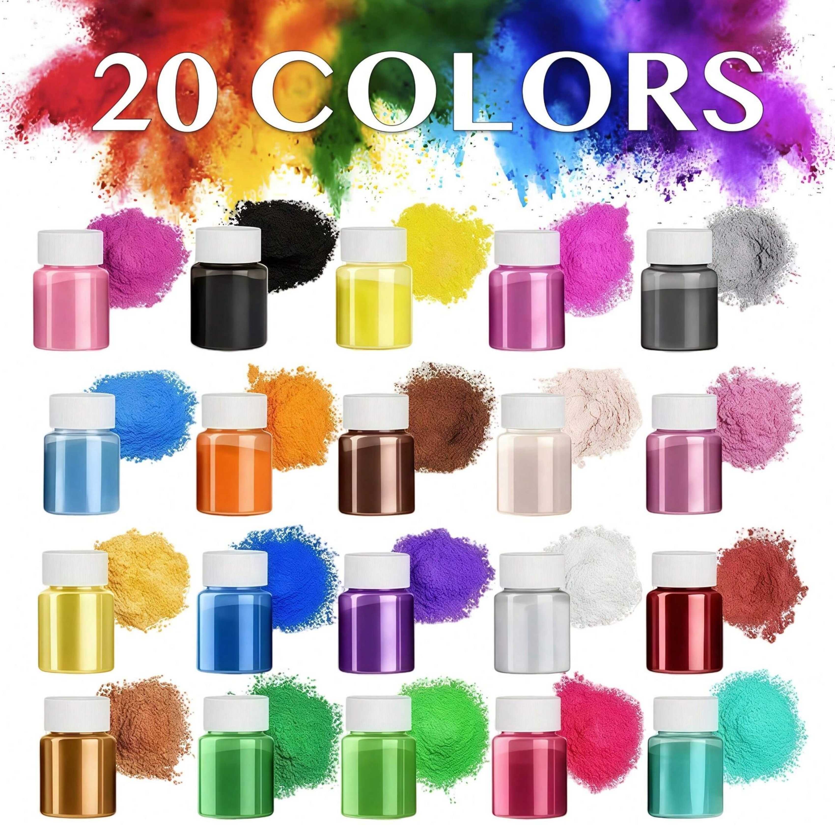 Soap Making Books - 20 Colors, 20ml Pack, Epoxy Resin,