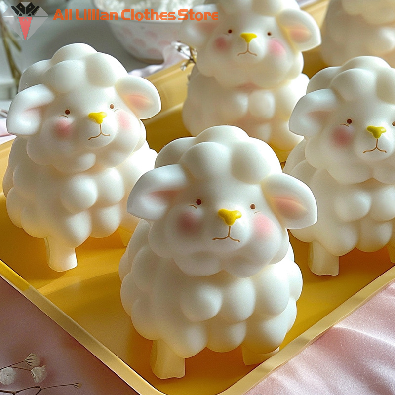 Soap Mold Silicone Loaf - 3D Sheep Shape Jelly Mold Kitchen