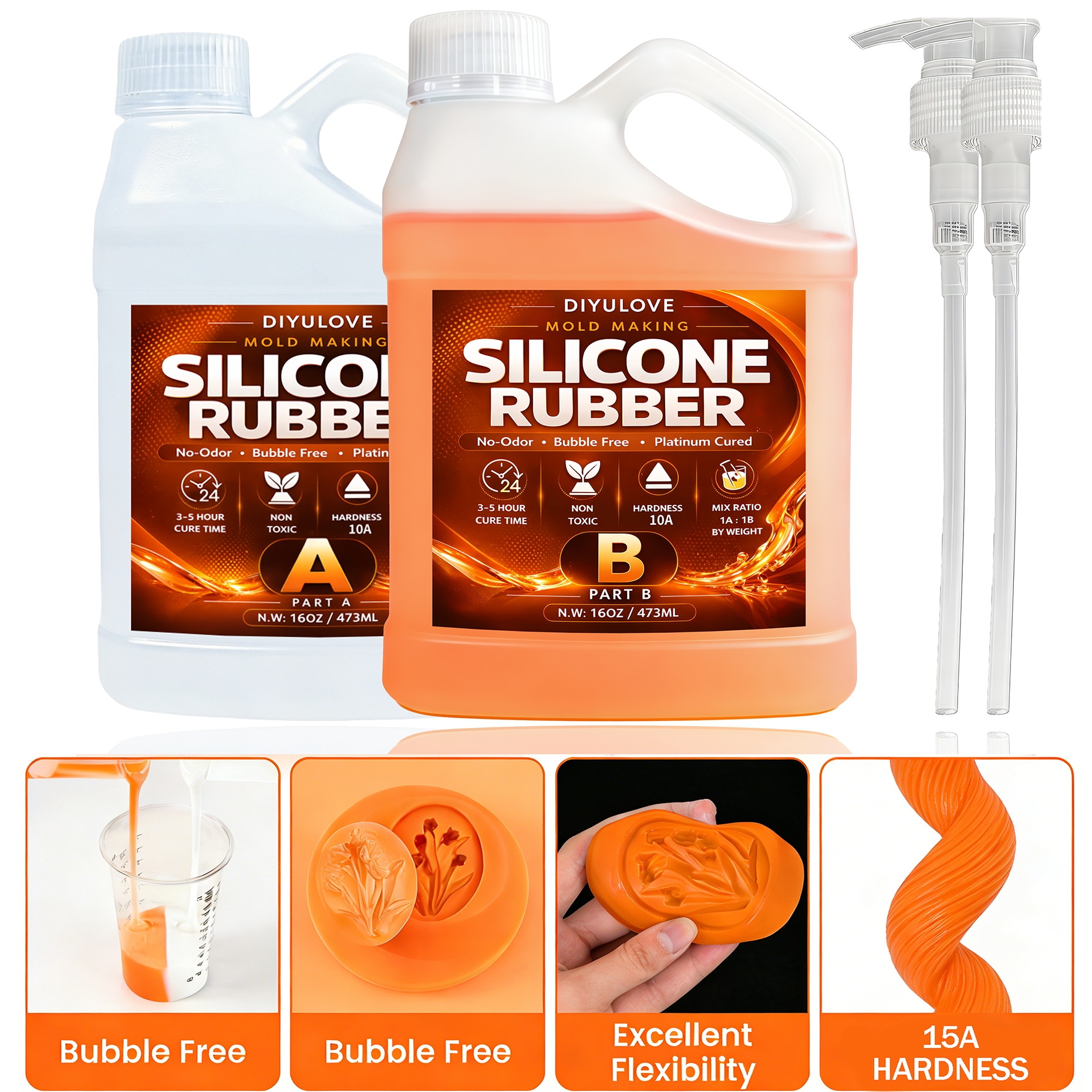 Soap Making Unit - Liquid Silicone Rubber Kit,High-Performance Fast Cure