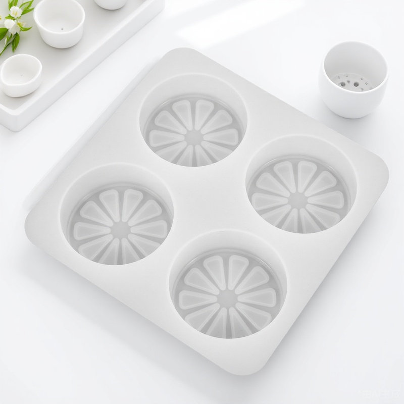 Soap Making Die - Lemon Slice DIY Silicone Soap Mold