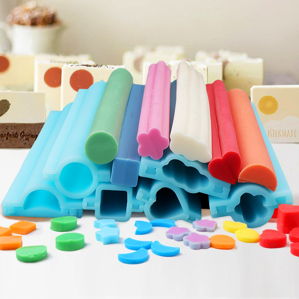 Soap Making Youtube - 6 Styles Flower Heart Column Silicone