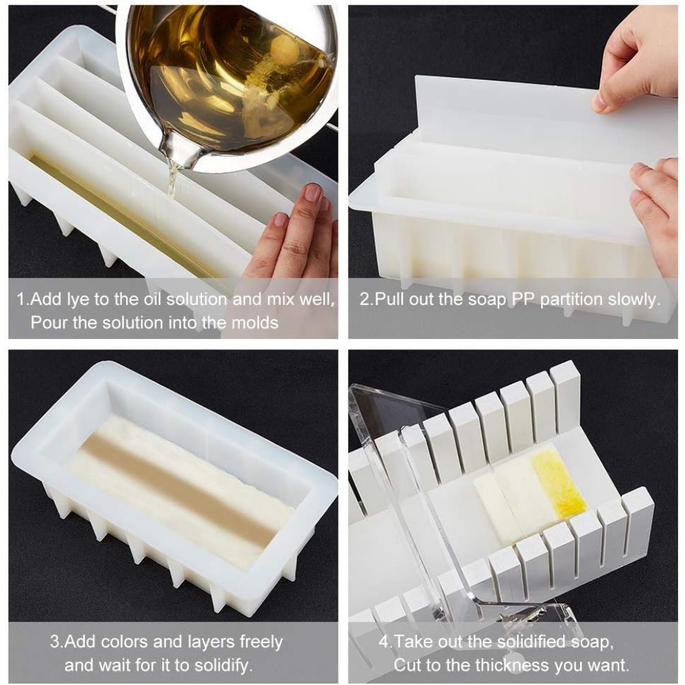 1 Pack 5pcs Silicone Loaf Soap – Soap Making For Beginners Book Bewertung und Preis