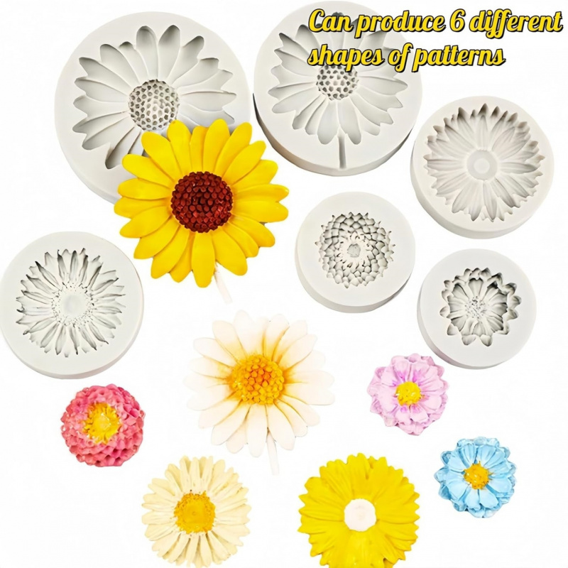 6 Pieces，Sunflower Daisy Silic – Melt Pour Soap Base Bewertung und Preis