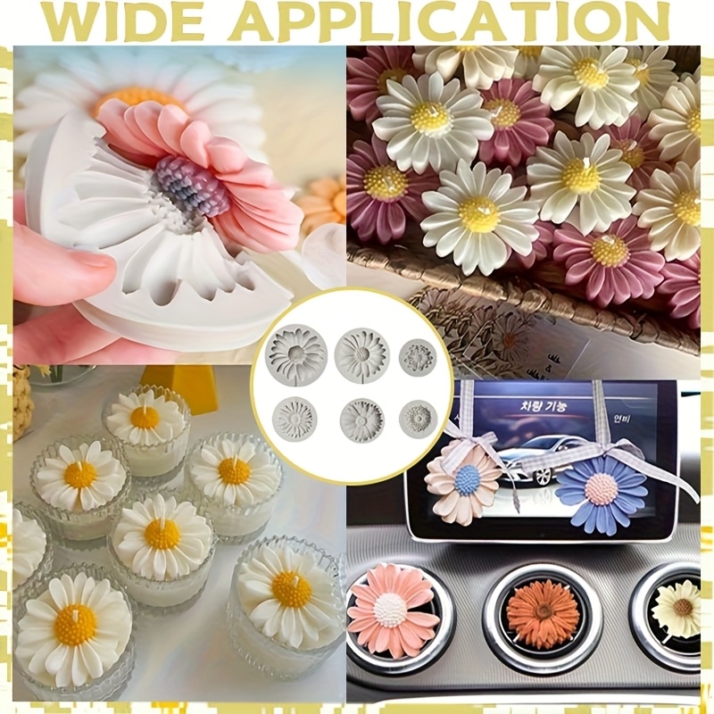 6 Pieces，Sunflower Daisy Silic – Melt Pour Soap Base Bewertung und Preis