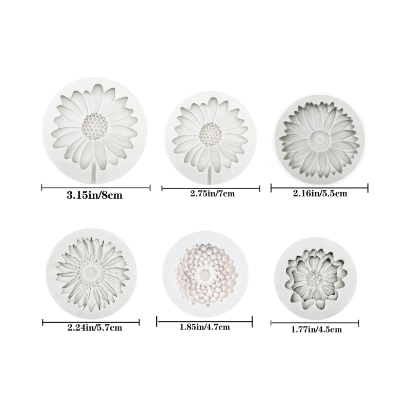6 Pieces，Sunflower Daisy Silic – Melt Pour Soap Base Bewertung und Preis