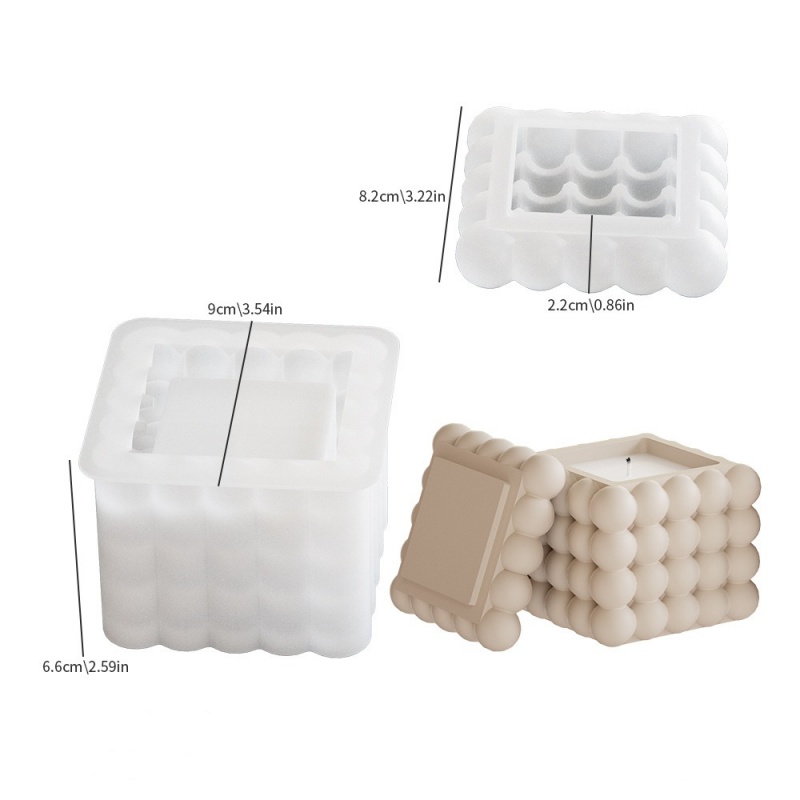DIY 3D Bubble Cube Candle Sili – Soap Making Books Bewertung und Preis