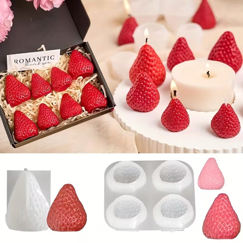 Strawberry Silicone Candle Mol – Melt Pour Soap Base Bewertung und Preis