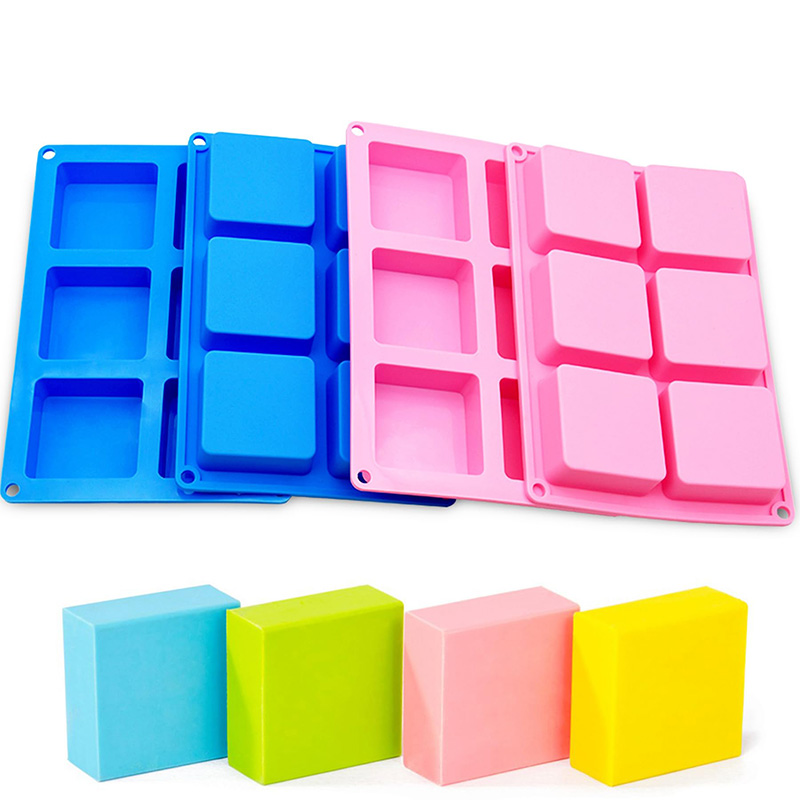 Square Soap Molds 6-Cavity Non – Soap Mold Silicone Loaf Bewertung und Preis