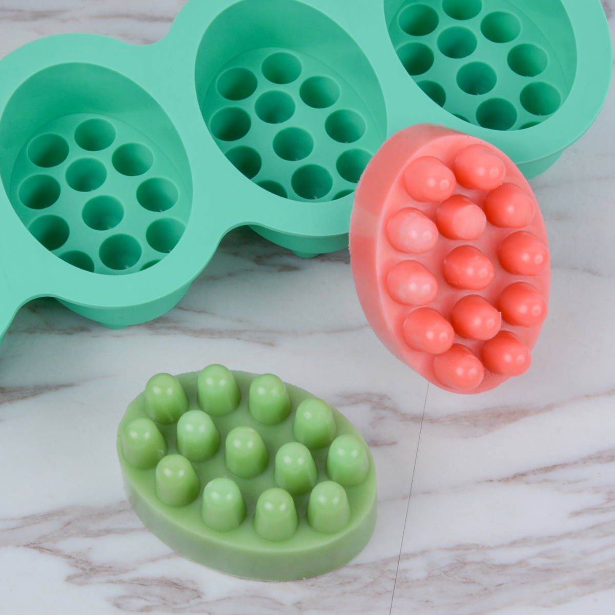 4 Hole Oval Massage Soap Silic – Soap Mold Silicone Loaf Bewertung und Preis