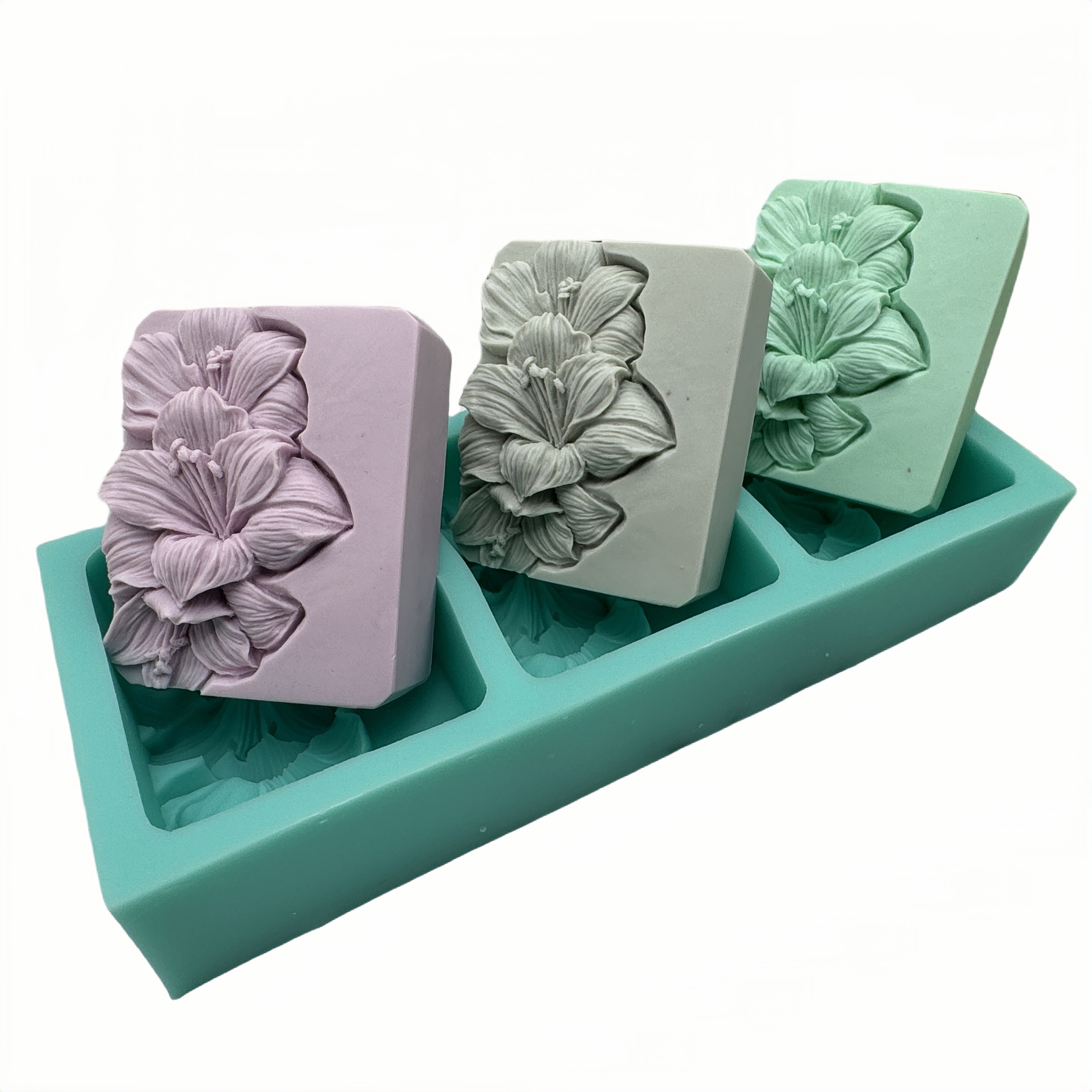 3 Cavities Silicone Flower Soa – Soap Mold Silicone Loaf Bewertung und Preis