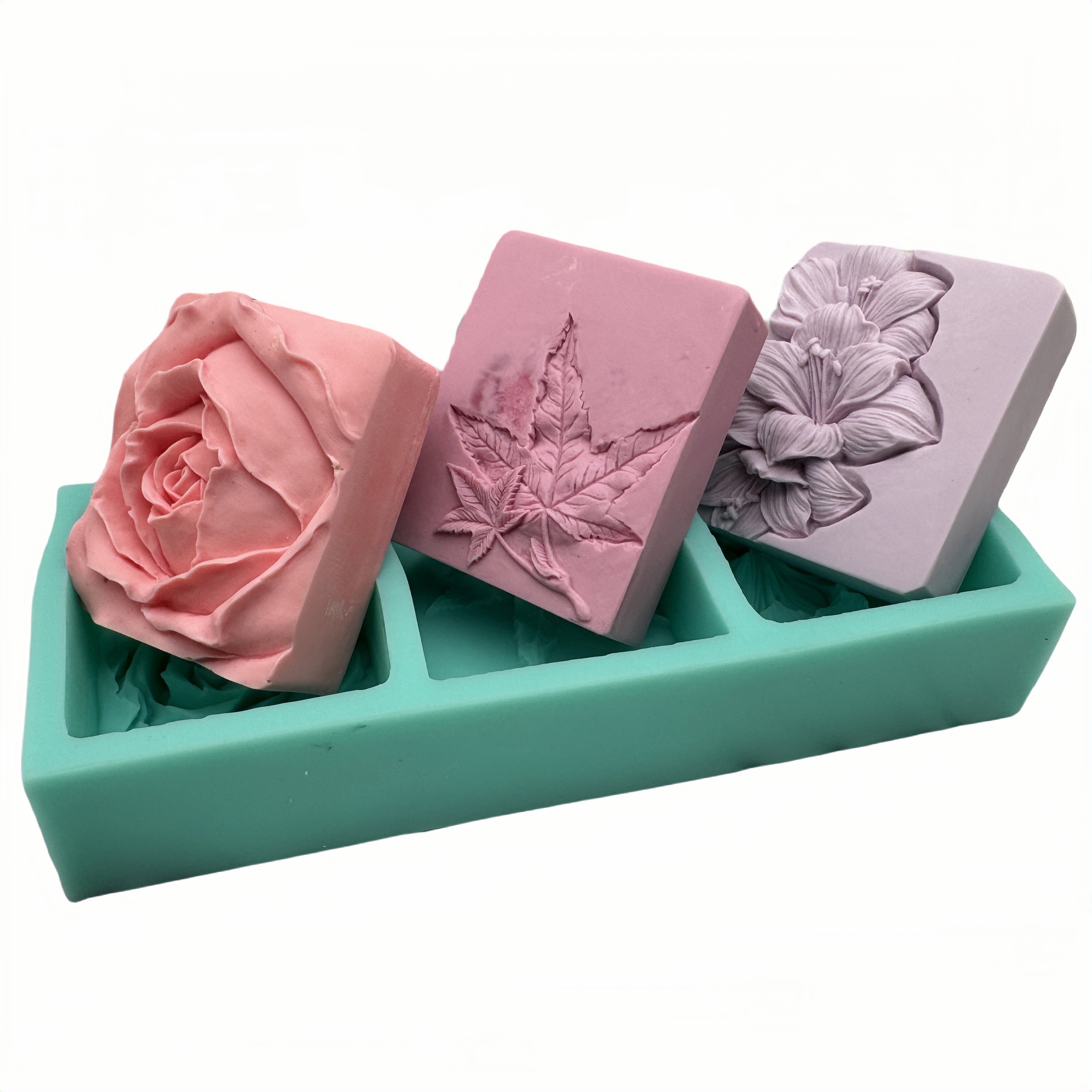 3 Cavities Silicone Flower Soa – Soap Mold Silicone Loaf Bewertung und Preis